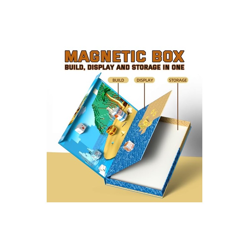 Magnetic Blocks 100PCS Pirate Ship | STEM Educational Building Toys
