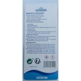 OCW Vinyl Repair Kit for Hot Tubs, Inflatable Spas, Pools & Inflatables (Repair Patches, Glue and Application Tool on card)