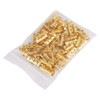 100 Pieces Butt Connectors Brass Wire Terminals Crimp Connector, Electrical