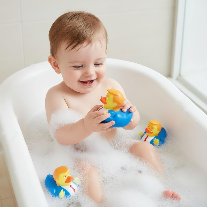 Rubber Ducks Trump Duck Funny Ducks Squeak Ducking Bath Toy