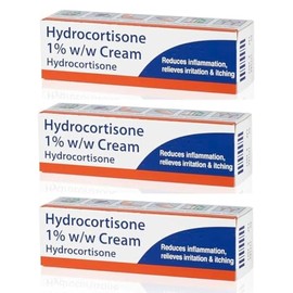 Pinewoods Fast Acting Hydrocortisone Cream 1% w/w Bite and Sting Cream, Mosquito and Bee Sting Treatment, Itchy Skin and Redness Solution, 3 x 10g Tubes for Eczema and Irritation