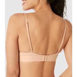 Victoria's Secret Pink Wear Everywhere Wireless Push Up Bra, Padded, Smoothing, Bras for Women, Beige (32A)