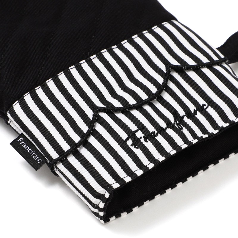 Francfranc Franc Scalloped Mittens Black Potholder New Life