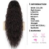 PORSMEER Ponytail Hairpiece Long 76 cm with Drawstring Wavy Curls