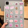 Pink Bookish Stickers 50pcs, Book Stickers for Kindle, Pink Sticker
