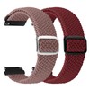 2 Pack Quick Release Braided Bands - 18mm 19mm 20mm