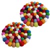 2 Pack Wool Table Coasters, Felt Coasters, Handmade Felt Coasters
