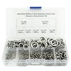 Guard4U 500Pcs 7-Size Stainless Steel Split Lock Washers Assortment Kit,