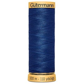 Gutermann 103C-6700 Thread Natural Cotton 110 Yards-Sapphire