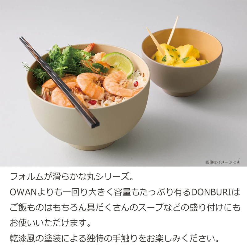 Takenaka Donburi Round Dry Lacquer Bowl, Made in Japan, Light