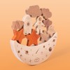Wooden Stacking Balance Game Toys Kids Toy Space Stacking Toy