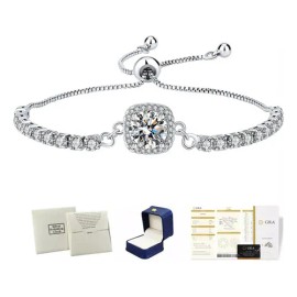 Pulseras Joyeria Plata925 Caja Para Regalo Aniversario Mujer