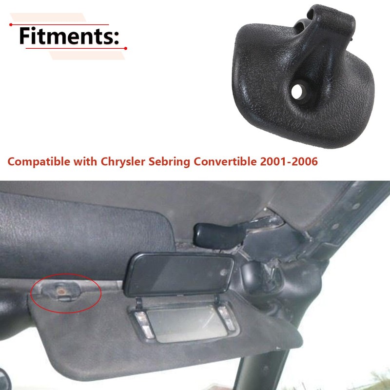 RLB-HILON Clip para visera solar compatible con Chrysler Sebring Convertible