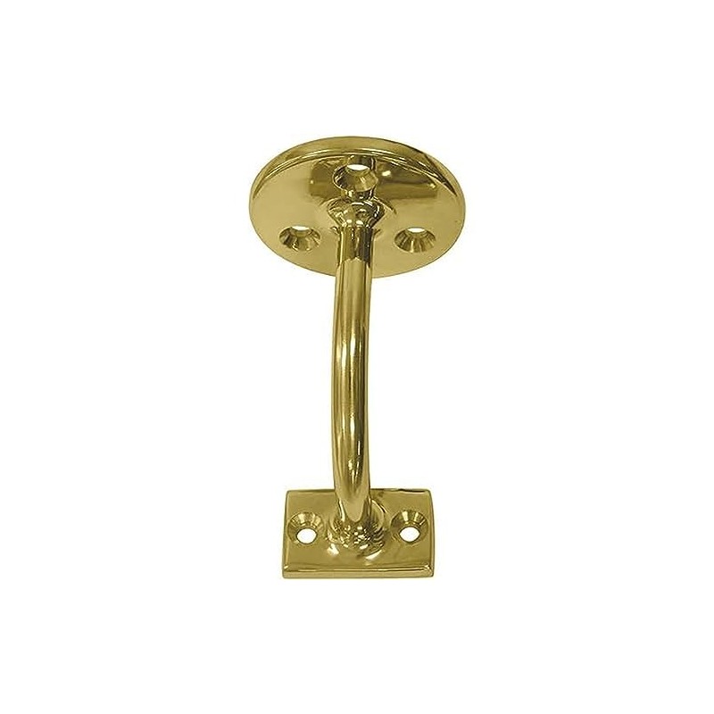 Romak 043010 Victorian Brass Polished Hand Rail Bracket