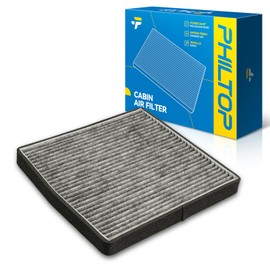 PHILTOP Cabin Air Filter, Replacement for CF8718A, 2007-2014 XC90, 2003-2009 S60, 2003-2007 XC70, 2003-2007 V70, 2003-2006 XC90, 2001-2009 S60 Filter with Activated Carbon Filter Up Dust Pollen Odor