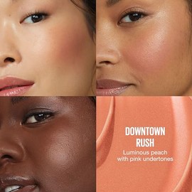 Maybelline Sunkisser - Rubor líquido multiusos y bronceador, mezclable, de larga duración, maquillaje brillante, Downtown Rush, 1 unidad