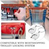 Pack of 2 Shopping Trolley Tokens, Metal Shopping Trolley Token,