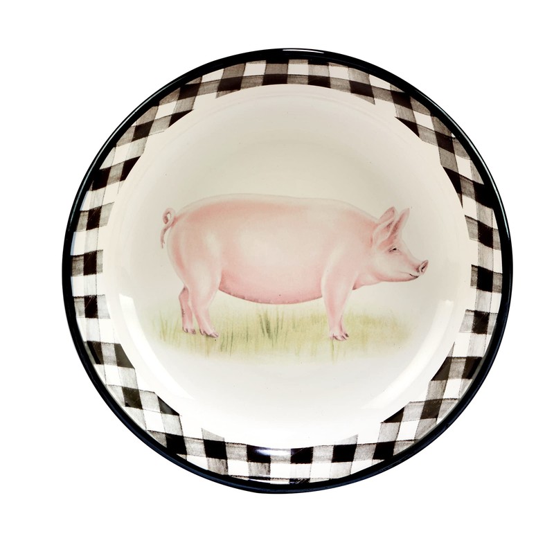 Certified International Farm 36 oz. Soup/Cereal Bowls, Set of 4,