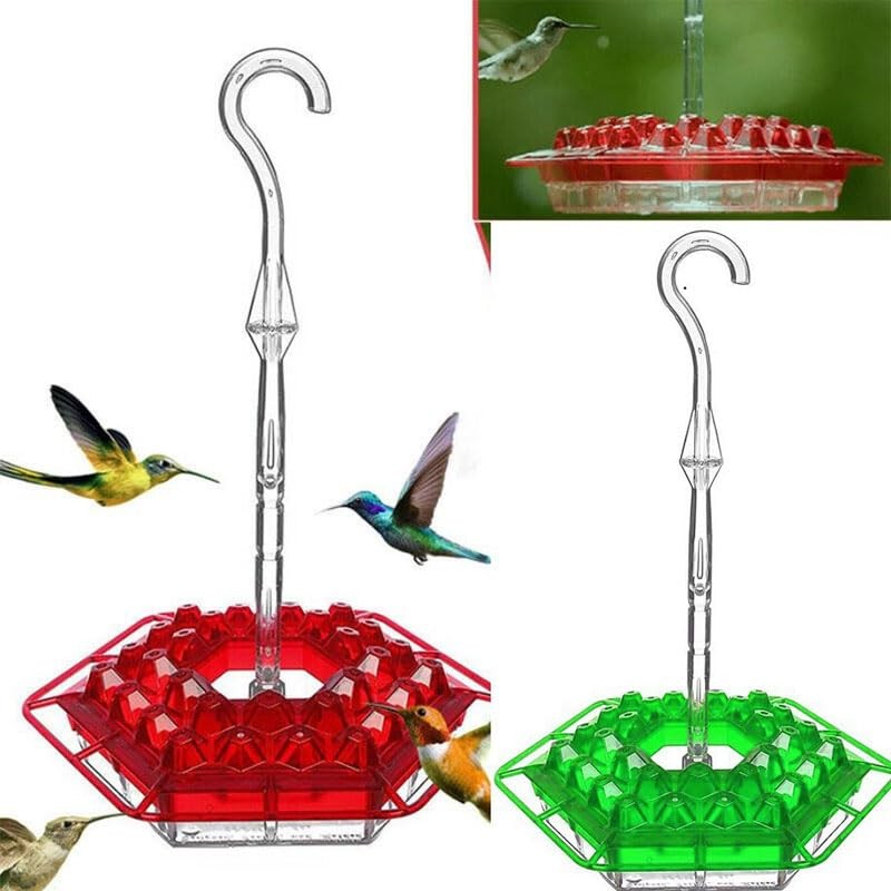 LimCryspp Shirem Hummingbird Feeder for Outdoors - 30 Flower Feeding