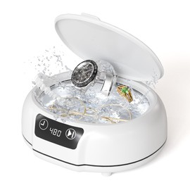 Jewelry Cleaner, Ultrasonic Cleaner for Jewelry, Glasses, Jewelry, Ring, Dentures,700ml(24.5 Oz) 48KHz