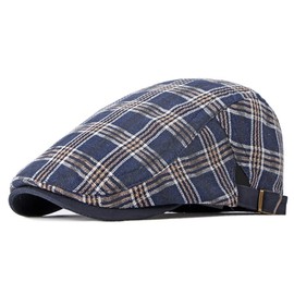 Eternal Leaf FT11007 British Trad Tartan Plaid Hat, Men's, Women's, One Size Fits All, 02.type1 navy