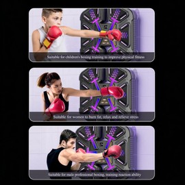 Music Boxing Machine with Boxing Gloves Wall Mounted Smart Boxing Machine Bluetooth Music Boxing Trainer for Home, Indoor and Gym Boxing Target Workout Punching Equipment