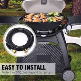 UOIENRT - Extensión de manguera de propano de 12 pies para Mr. Heater Buddy Heater Weber Q Grill Camping estufa
