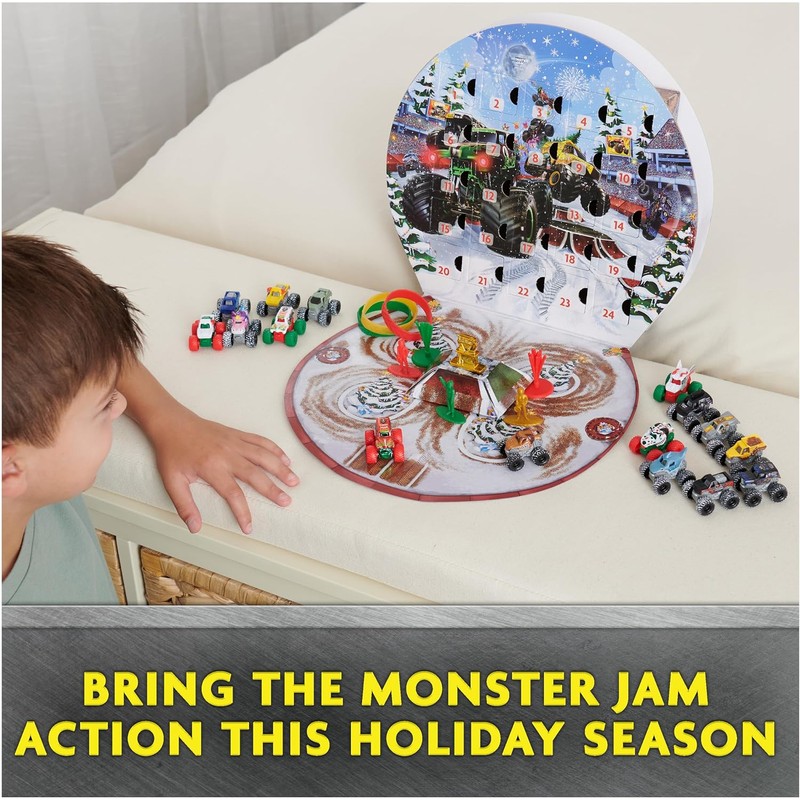 Monster Jam Calendario de Adviento 24 Días con Mini Camiones