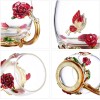Guon-Wuvl Handicraft Crystal Glass 3D Flower Cups Tea Mug 11