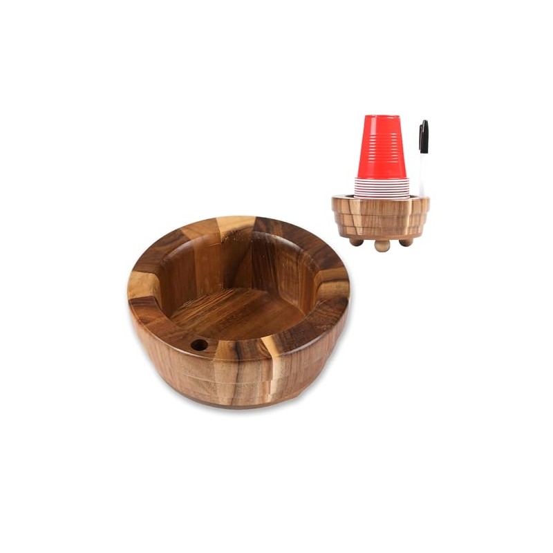 Wooden Cup Holder for Plastic Cups – Disposable Cup Dispenser