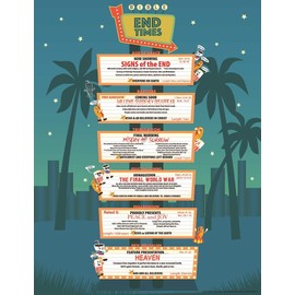 Beersheba Bible End Times Poster for Kids 17" x 22" with Free Printable Worksheets For Bible Classroom, Homeschool, Sunday School and Christian Learning