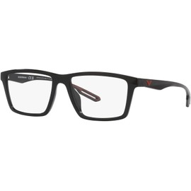 Emporio Armani Ea4189u - Marco universal para anteojos graduadas con dos clips intercambiables para el sol rectangulares