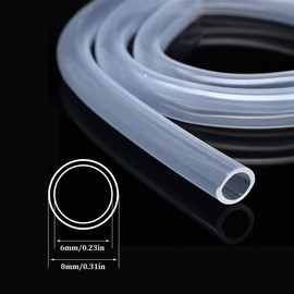 PVC Hose Tube, Clear PVC Tubing Pipe (6mmIDx8mmODx2m)