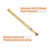 sourcing map 5pcs 120-140 Grits Diamond Grinding Bit 2.7mm Inverted