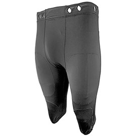 Epic Men's 10-Pad Slots Game Black Football Pants (Pads Not Included) S