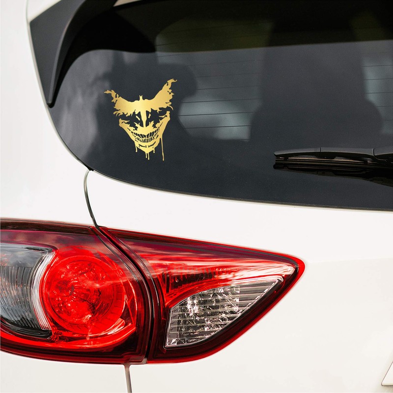 Joker Sticker Decor Film Car Sticker K076 (Metallic Gold, 10