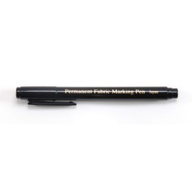 Dritz 3087 The Fine Line Permanent Fabric Marker, Black