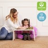 ECR4Kids Bentwood Lap Desk with Handles, Activity Table, White Wash