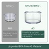 KITCHENDAO 2 in 1 Lemon Orange Citrus Juicer with lid