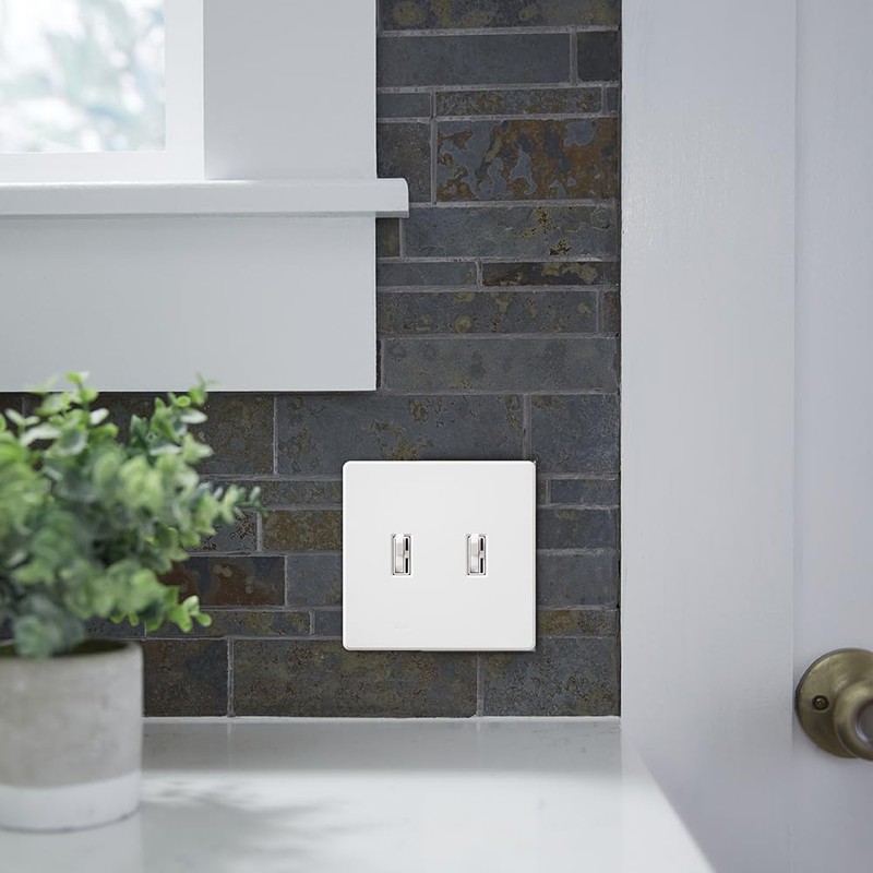 Lutron Fassada 2 Gang Wallplate for Toggle-Style Dimmers and Switches,