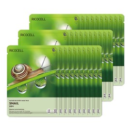 formulaLycocell Ricocell Nature Recovery Snail Mask Pack 23g 30 sheets / 리코셀 네이처 리커버리 달팽이 마스크팩 23g 30매