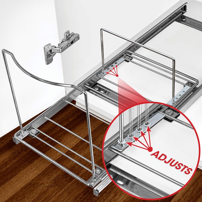 LYNK PROFESSIONAL® Pull-Out Trash Can Drawer – Sliding Organizer for