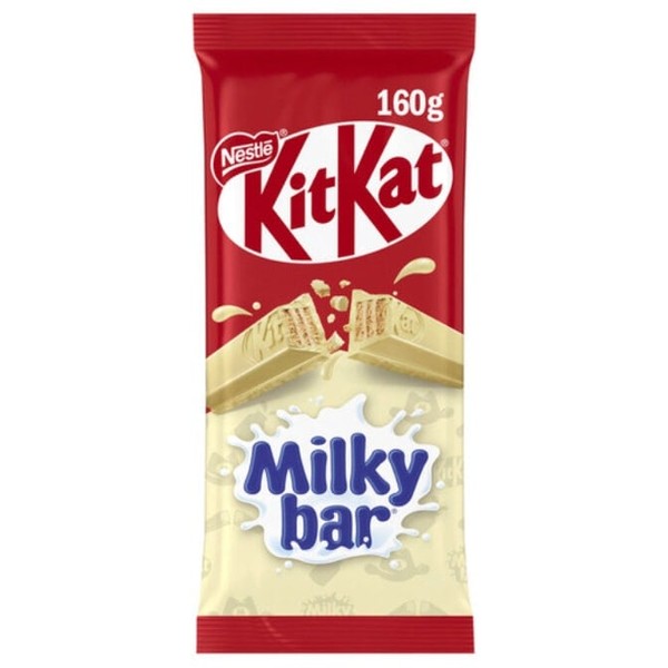 Nestle Bulk Nestle KitKat Milky Bar Block 160g ($6.00 each