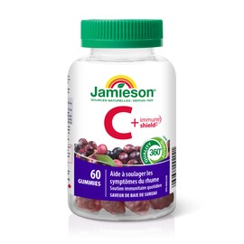Jamieson Jamieson Vitamin C plus Immune Shield Gummies - Elderberry Flavour, 60 Count (Pack of 1)