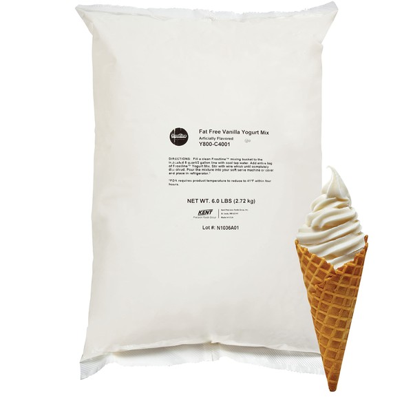 Frostline Fat Free Vanilla Frozen Yogurt Soft Serve Mix, Artificially Flavored, 6 Pound Bag