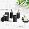 Bathroom Accessories Set, 6-Piece Bathroom Accessory Set, Toothbrush Holders Set,