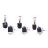 6 Pairs 3 Sizes Black U-shaped High Heel Tips Repair