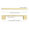 9BUILD 10 Pack Gold Cabinet Pulls 5 Inch Kitchen Cabinets