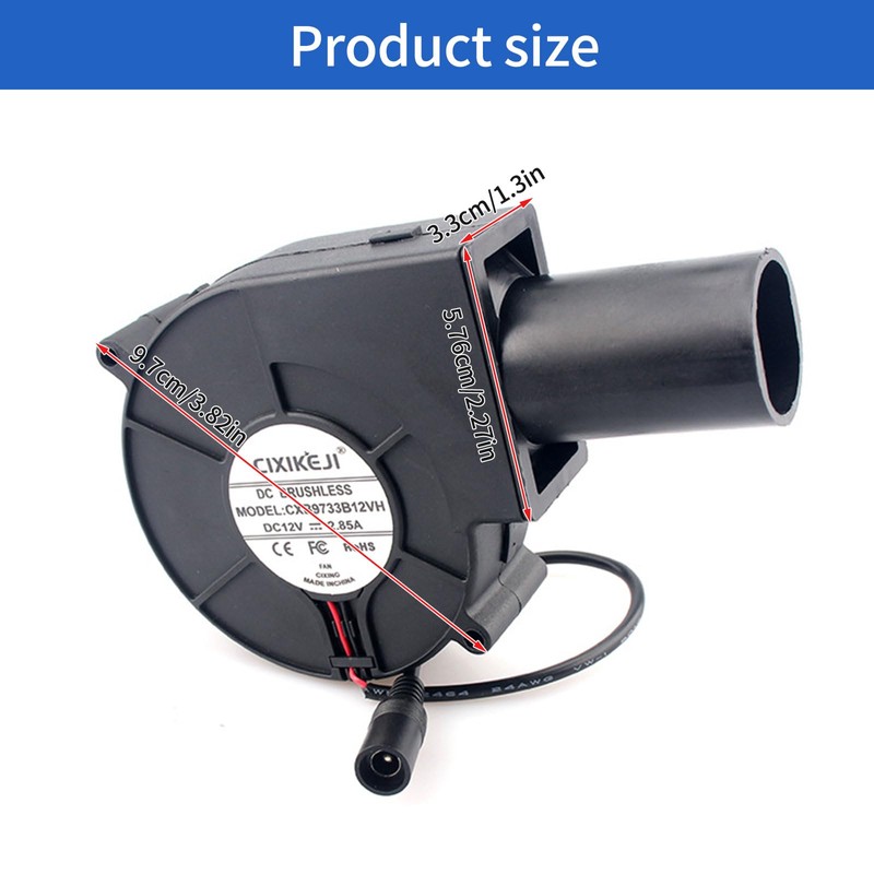 EUNEWR Centrifugal Fan 230 V Adjustable, Adjustable Cooling Fan with