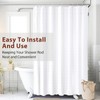 40Pcs Curtain Rings with Clips, White Premium Drapery Clips with